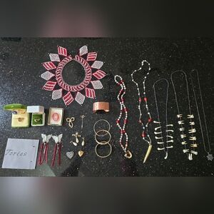 Unique Jewelry Collection Incl Internationally Sourced Necklaces Rings Bracelets
